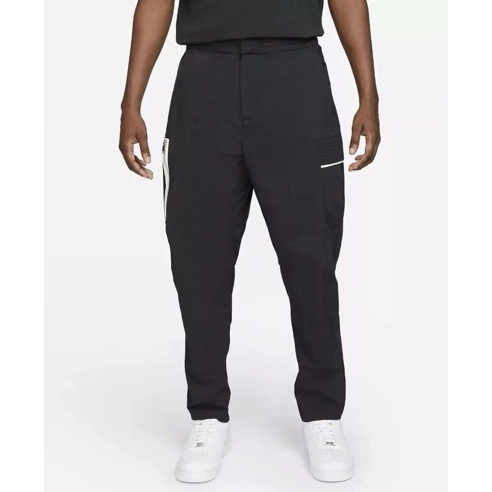 Nike Sportswear Essential Cargo Utility Pants Mens 30x28 Black DM6681-010 Tech